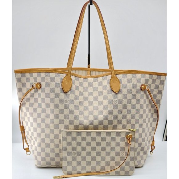 Louis Vuitton Handbags - Louis Vuitton Neverfull GM Tote W/Pochette In Damier Azur | Super Mint Condition